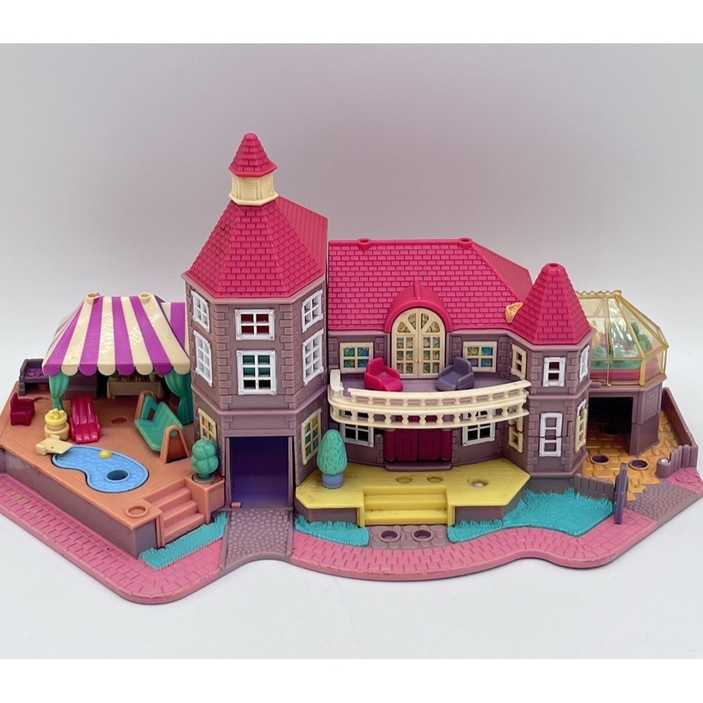 VTG 1994 Bluebird Polly Pocket Pink Light Up Magical Mansion OOAK or for Parts